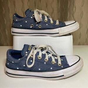 Converse CT All Star Madison Women's 5.5 Blue Little White Polka Dot 560688C